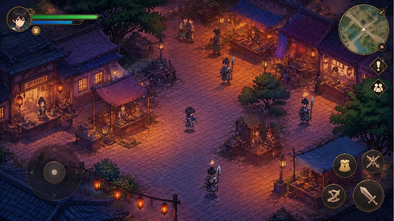 交易街的屑卫兵 城镇探索 展示图 3
